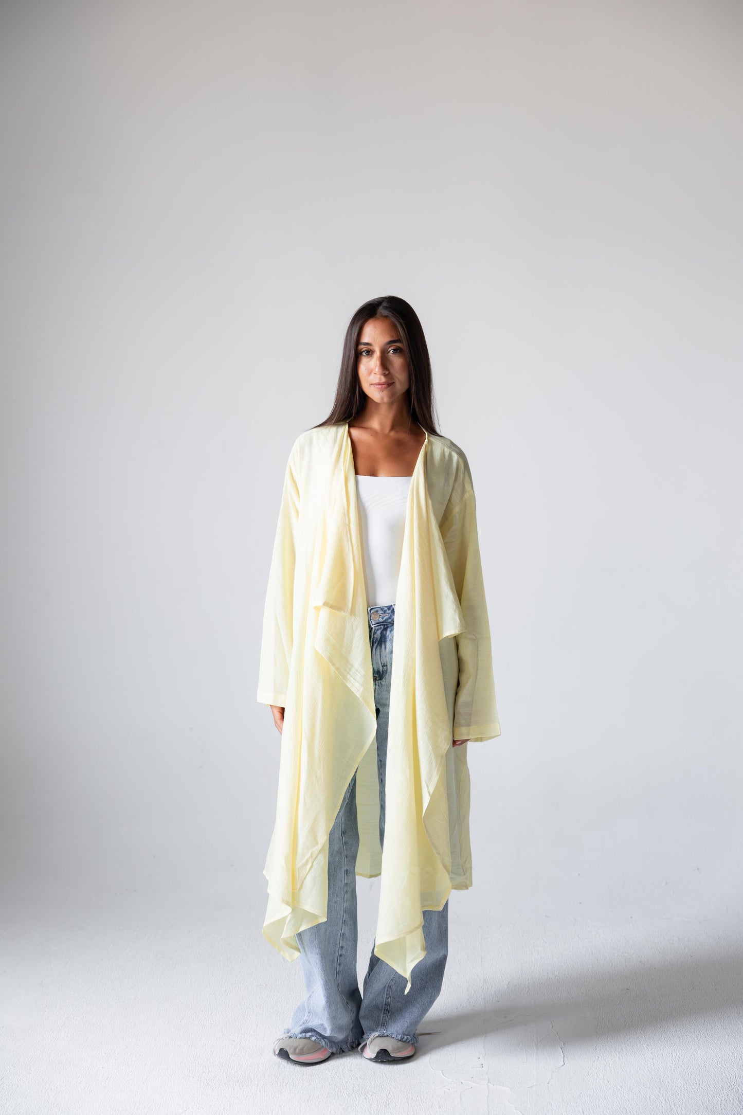 Butter Yellow Seashell Cardigan