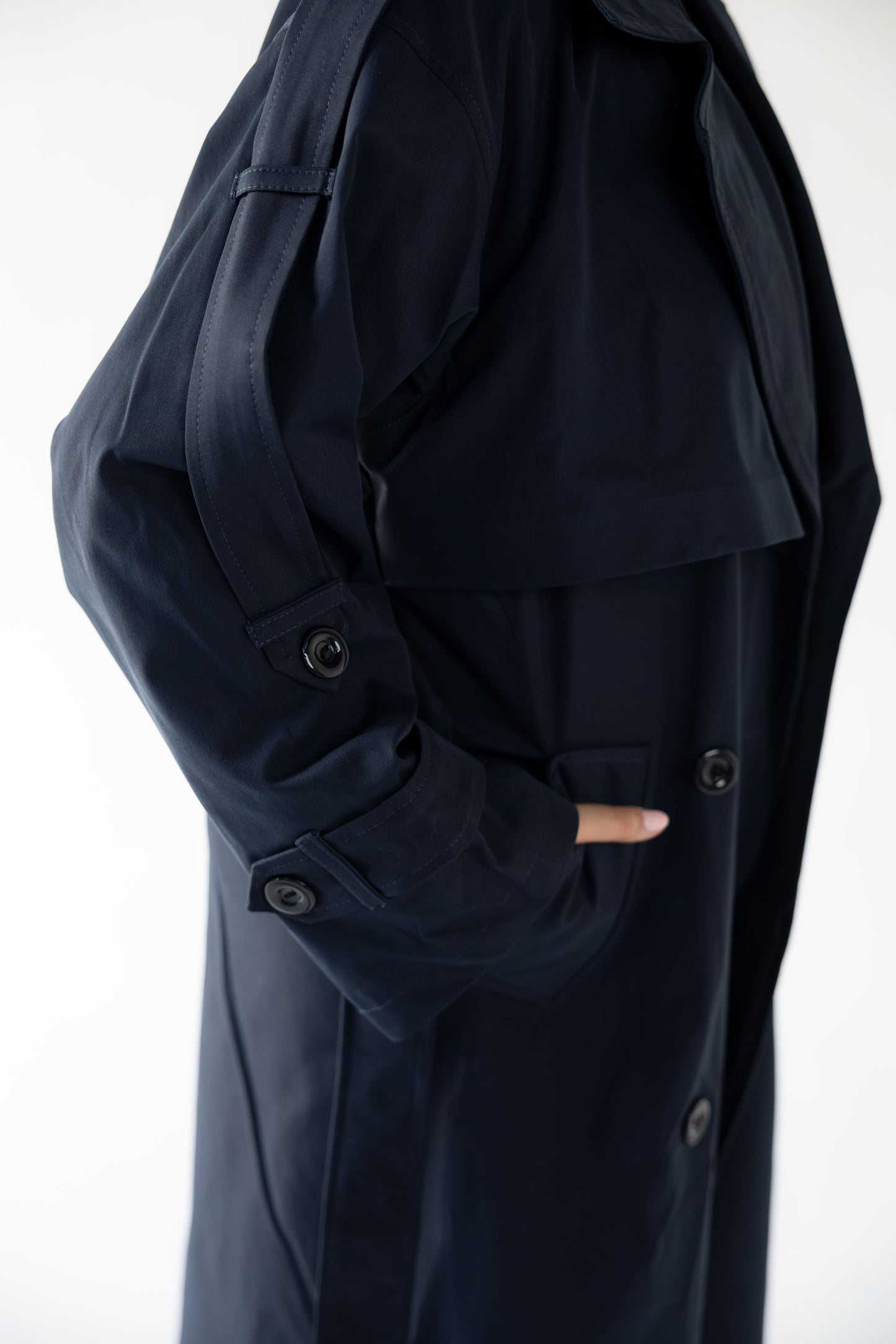 Trench Coat in Navy