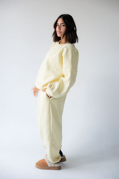 Butter Yellow Crewneck Set