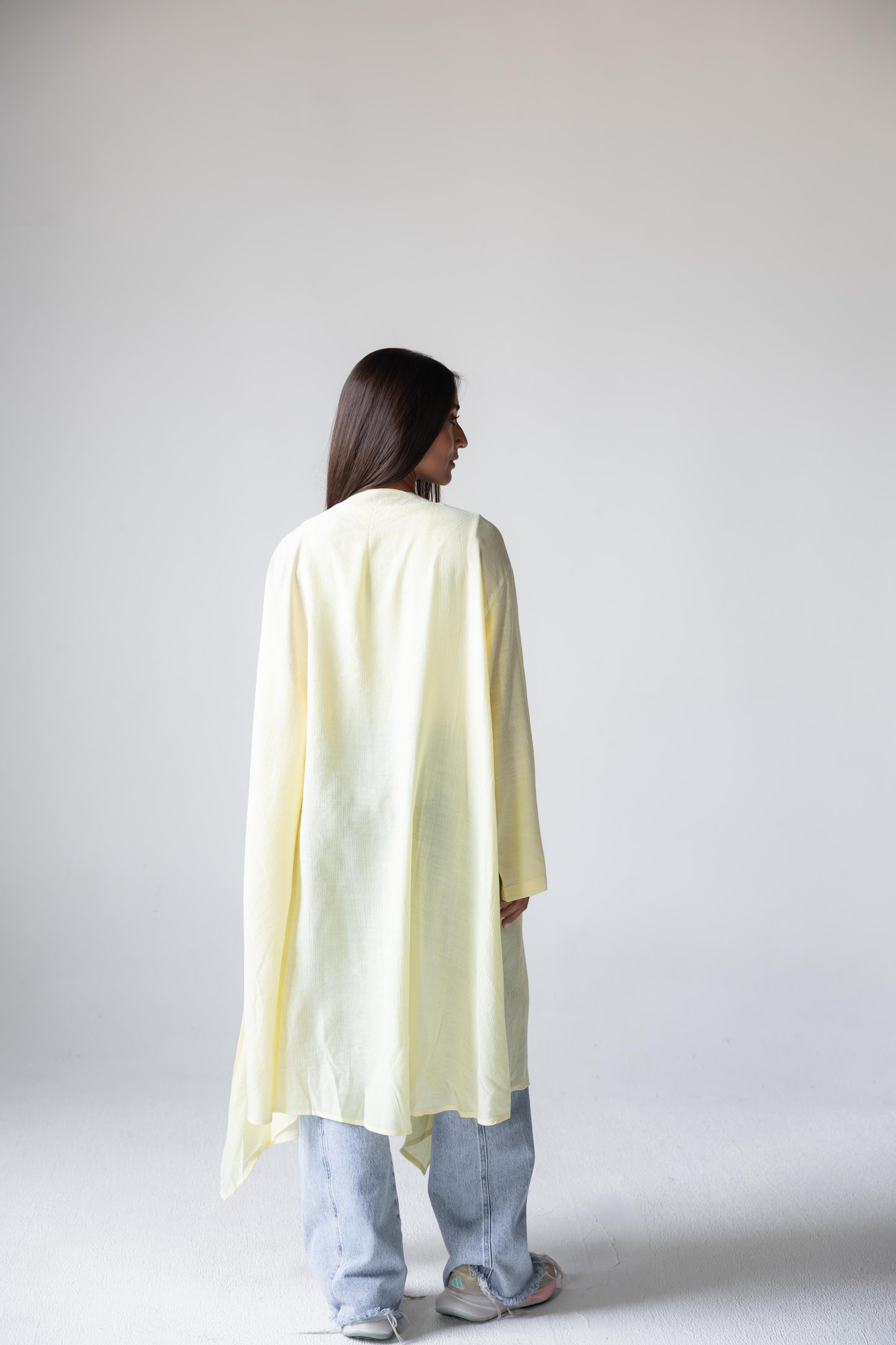 Butter Yellow Seashell Cardigan