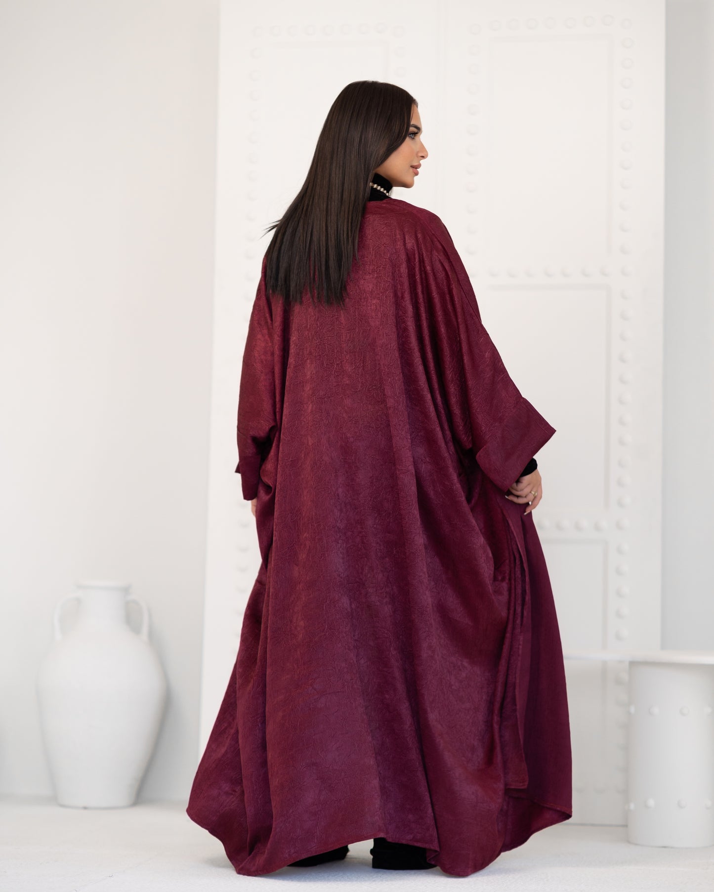 Arabella Kaftan in Dark Maroon
