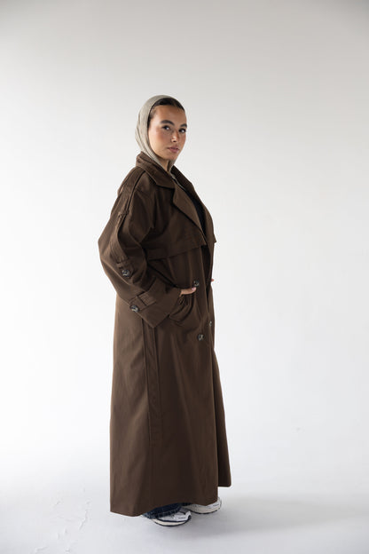 Trench Coat in Brown