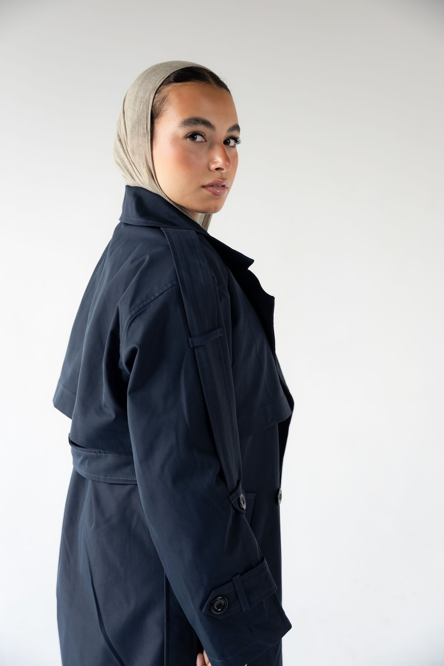 Trench Coat in Navy
