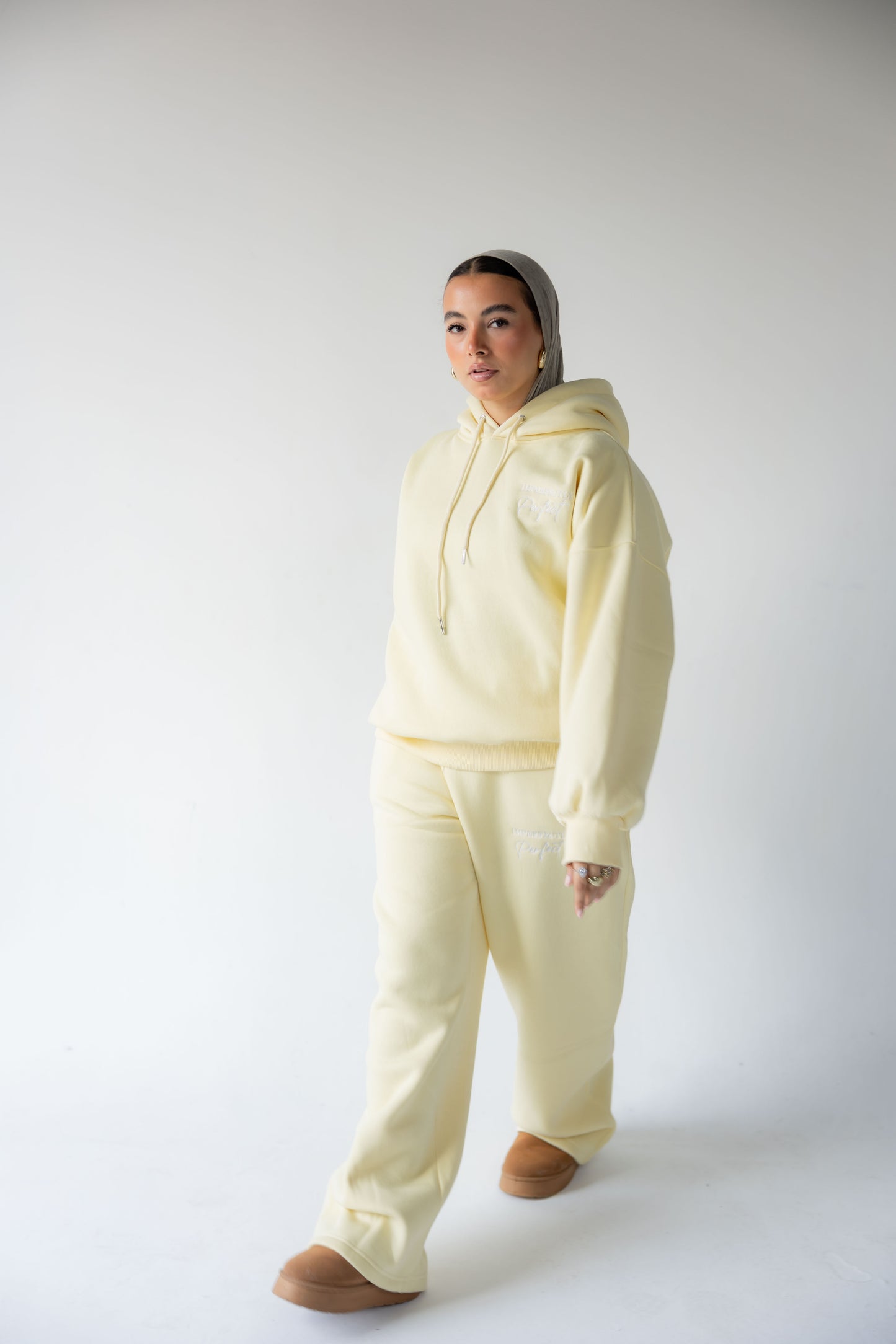Butter Yellow Hoodie Set