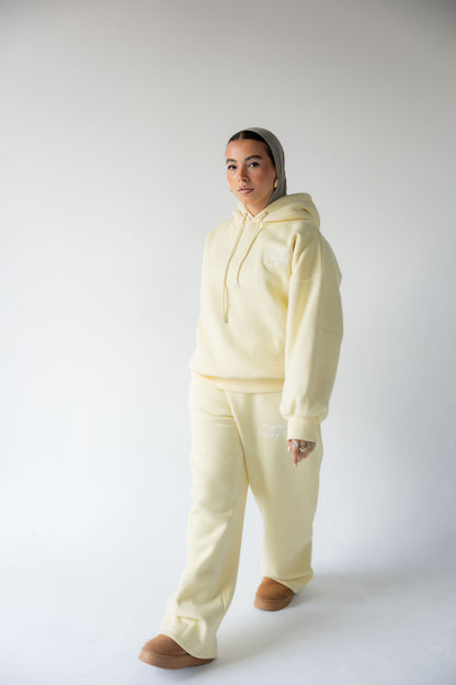 Butter Yellow Hoodie Set