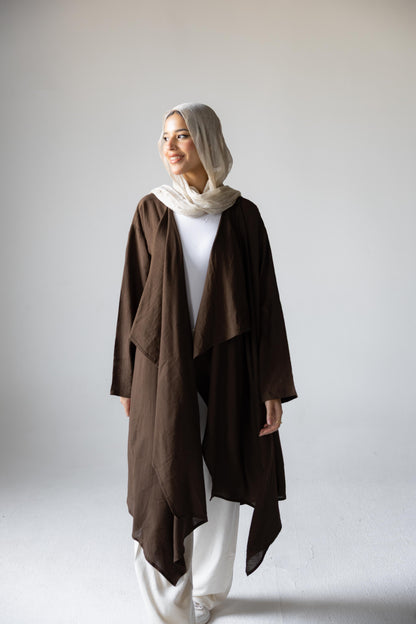 Brown Seashell Cardigan