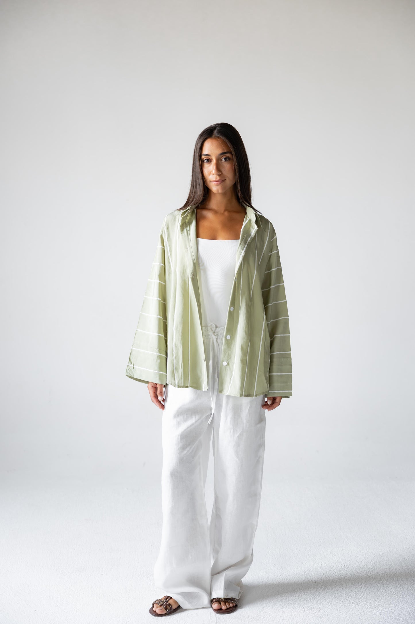 Matcha Stripe Shirt