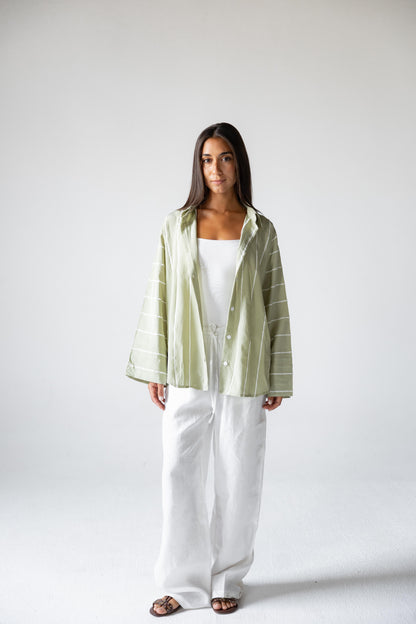 Matcha Stripe Shirt