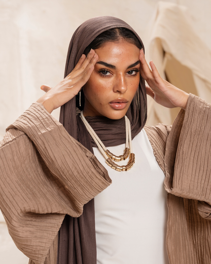 crinkle set in Brown