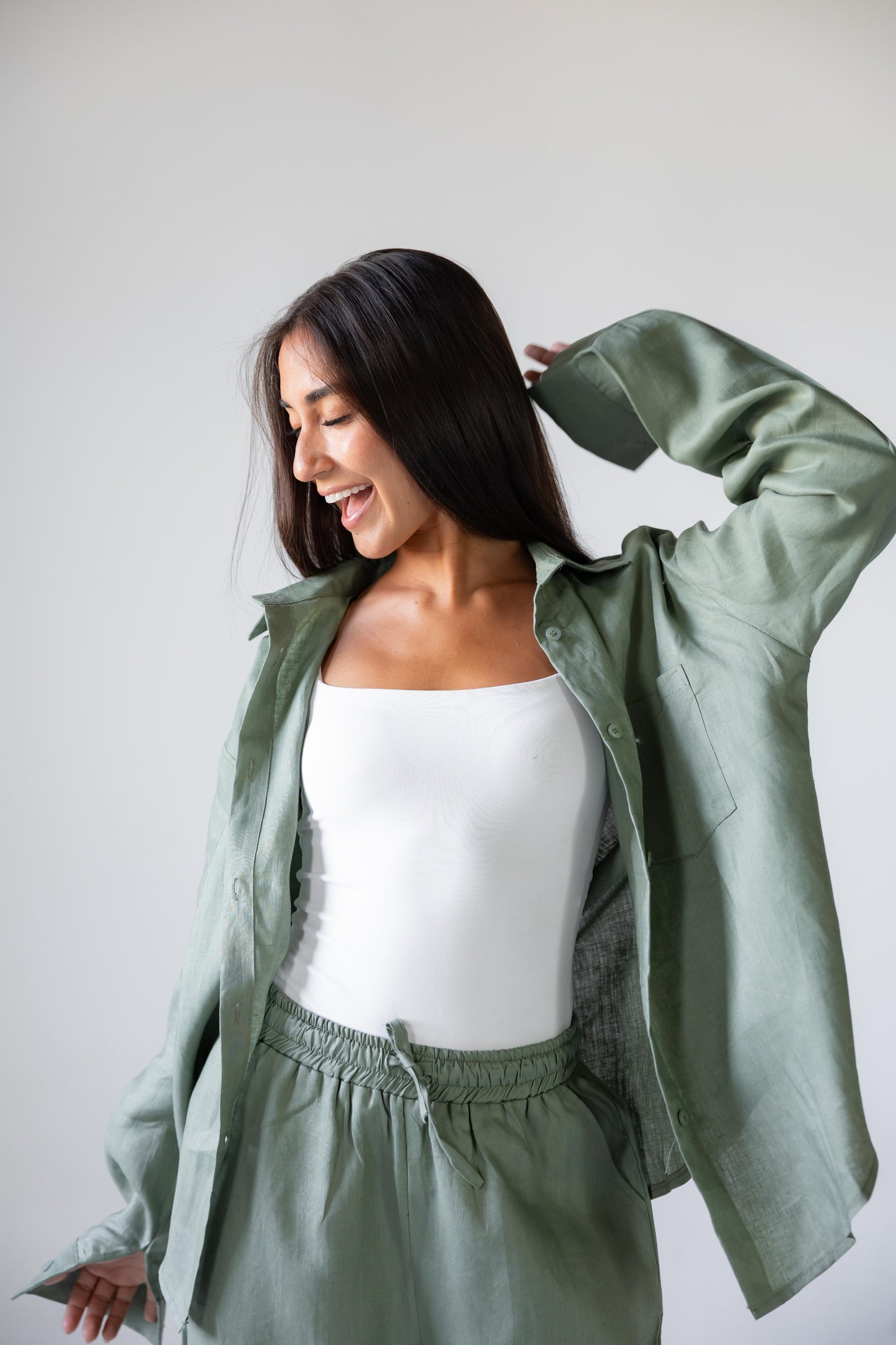 Sage Linen Set