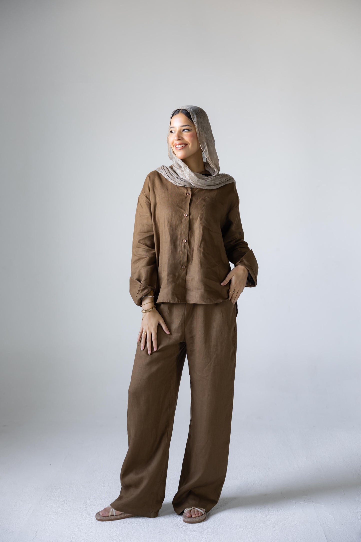Mocha Linen Set