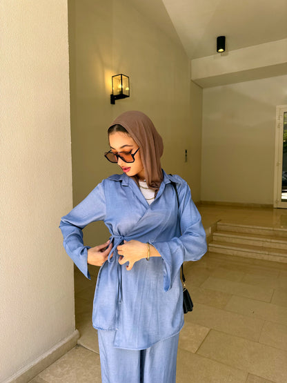 Light blue denim set
