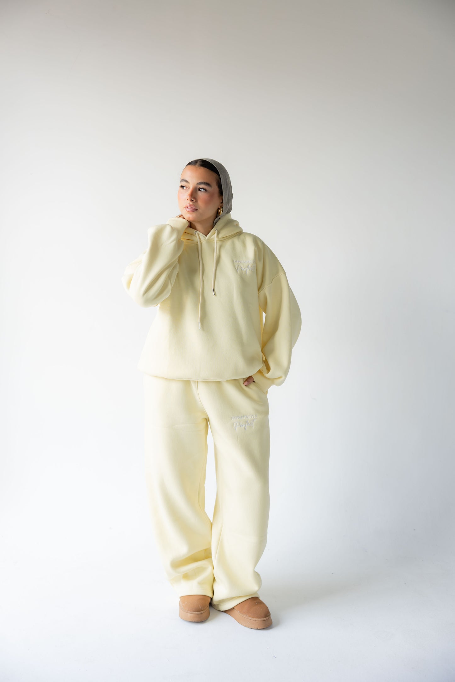 Butter Yellow Hoodie Set