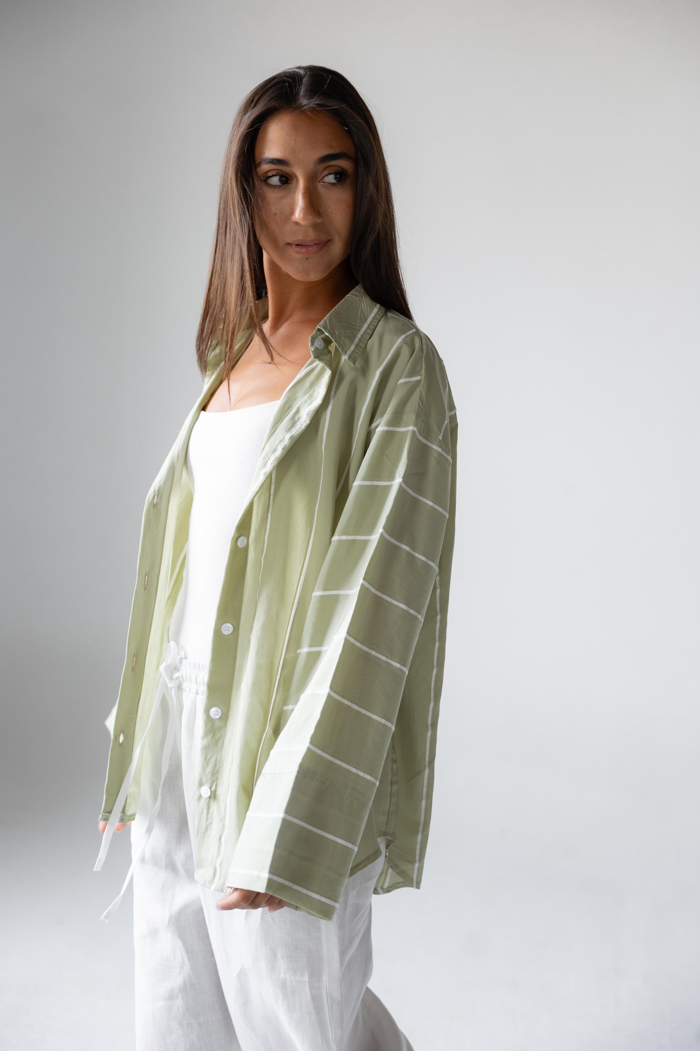 Matcha Stripe Shirt