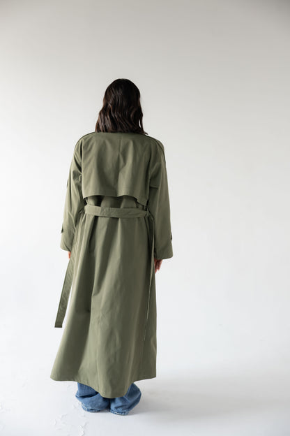 Trench Coat in Olive