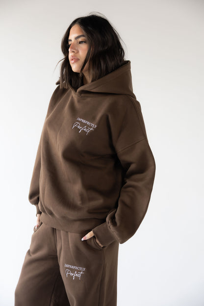 Brown Oversized Hoodie Set
