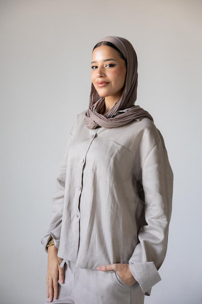 Greige Linen Set