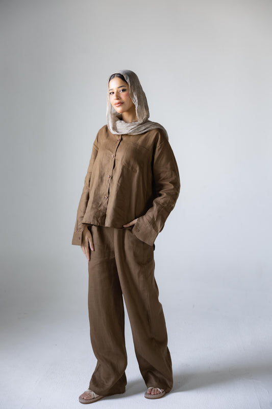 Mocha Linen Set