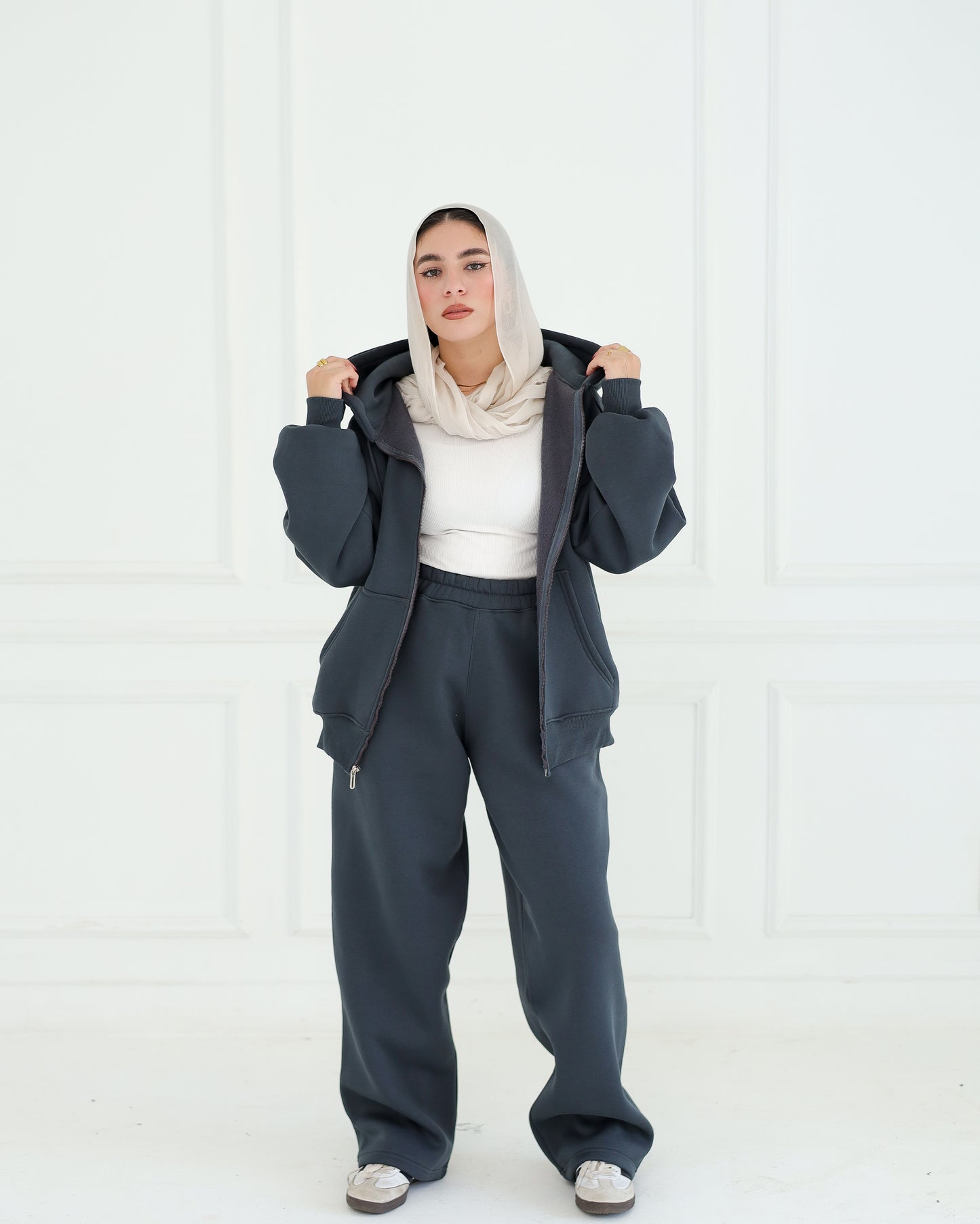 Dark Grey Loose Fit Sweatpants