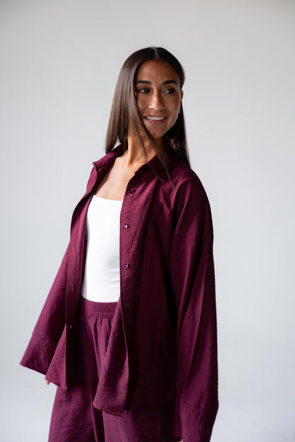 Breezy Set – Burgundy