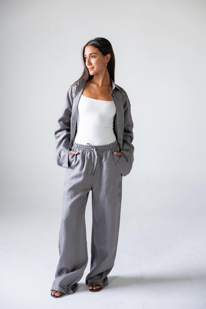 Grey Linen Set