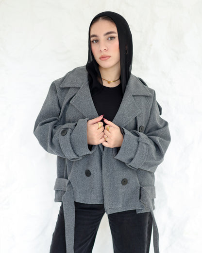 Snug jacket in grey