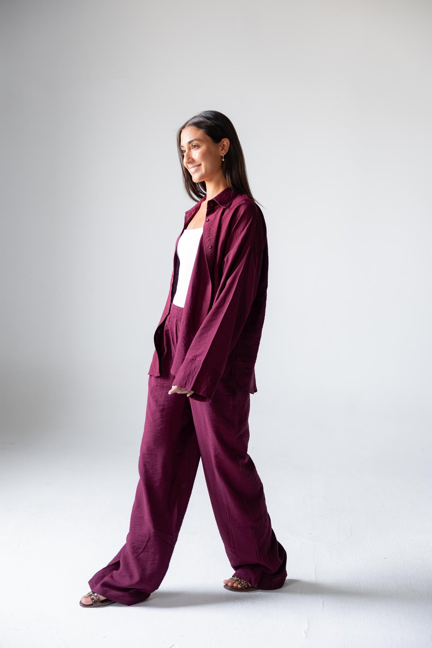 Breezy Set – Burgundy