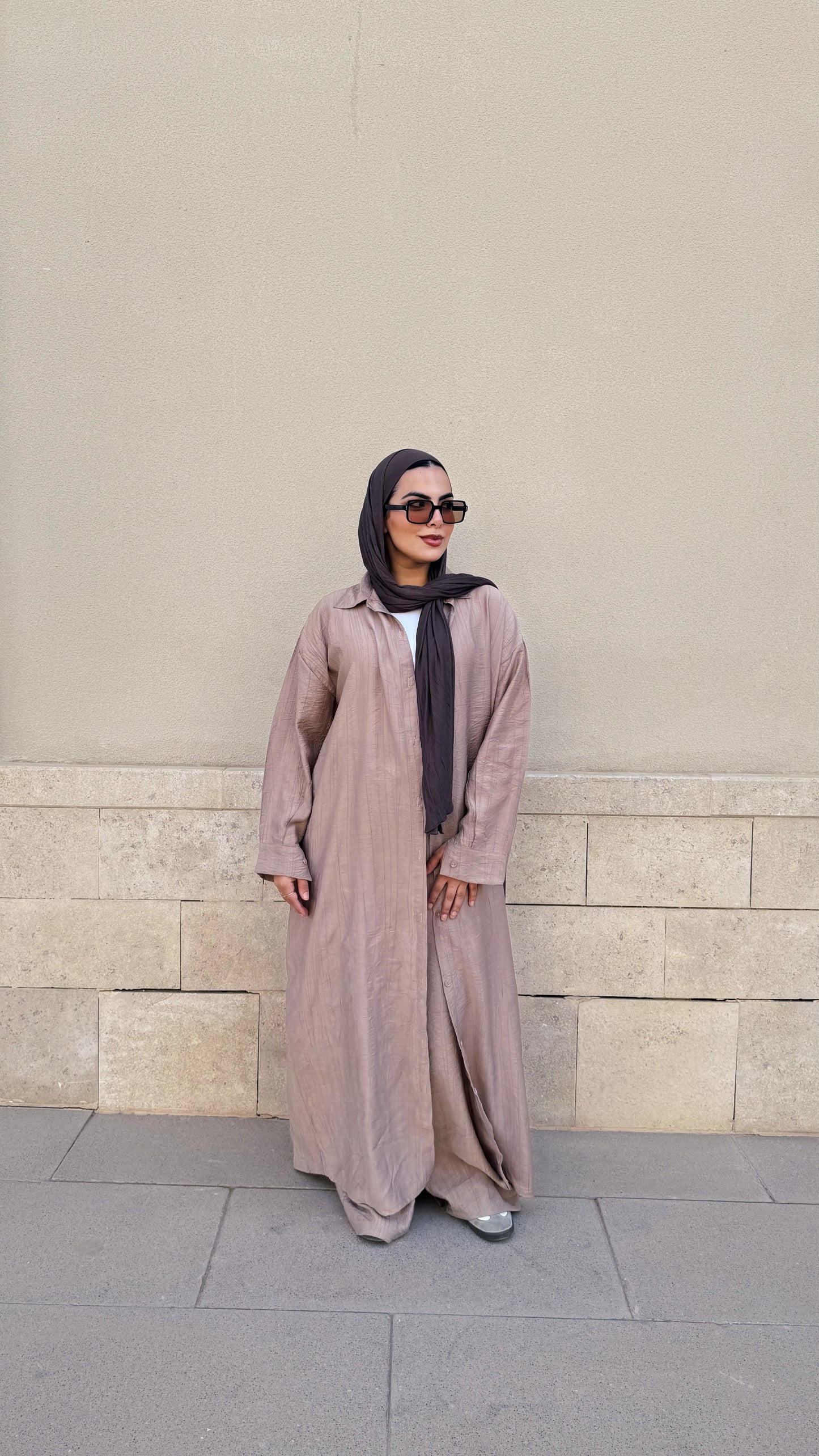 Airy Layers Set in beige