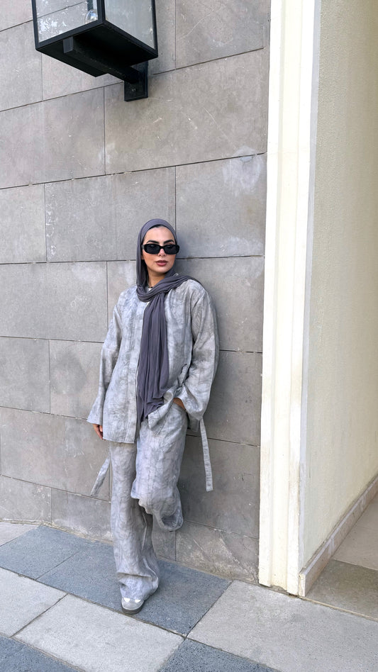 Floral Flow Set in grey