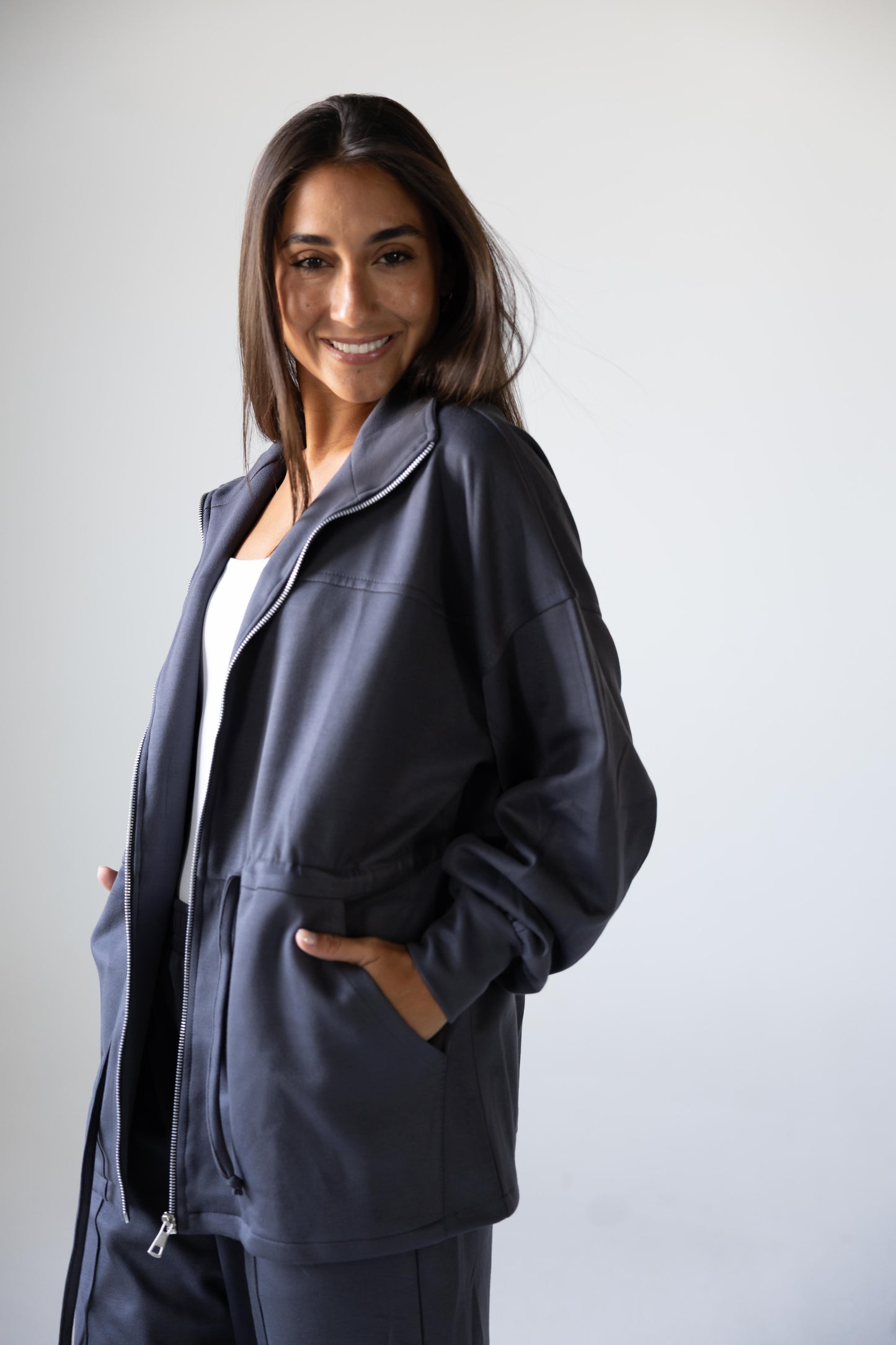 Oysho Summer Set in Dark Grey