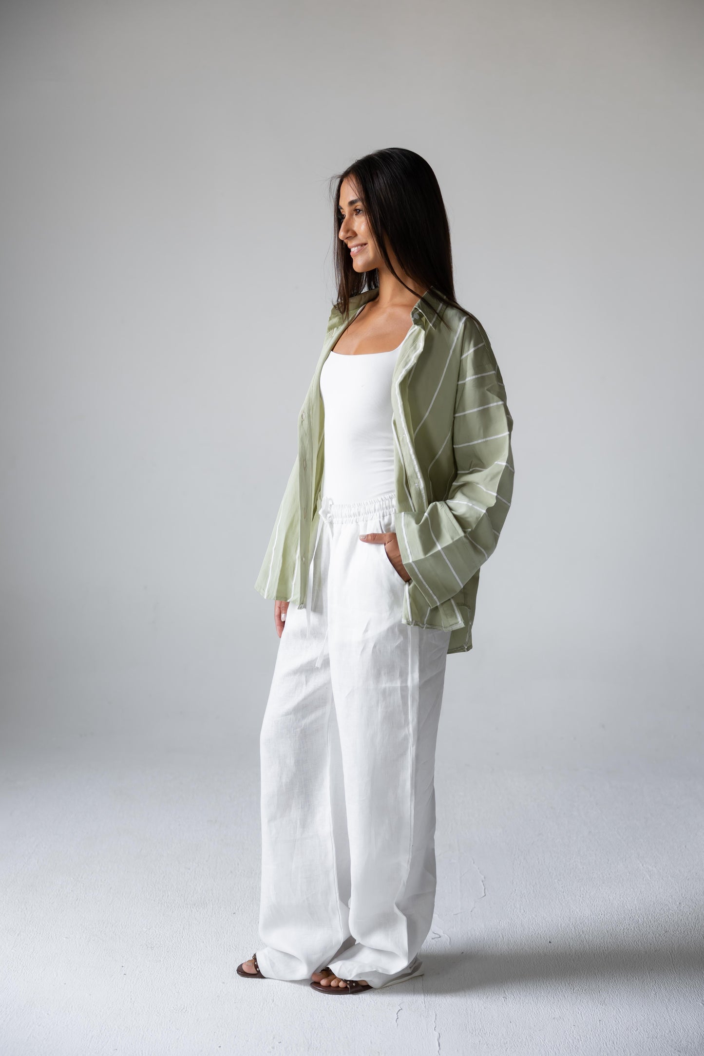 Matcha Stripe Shirt
