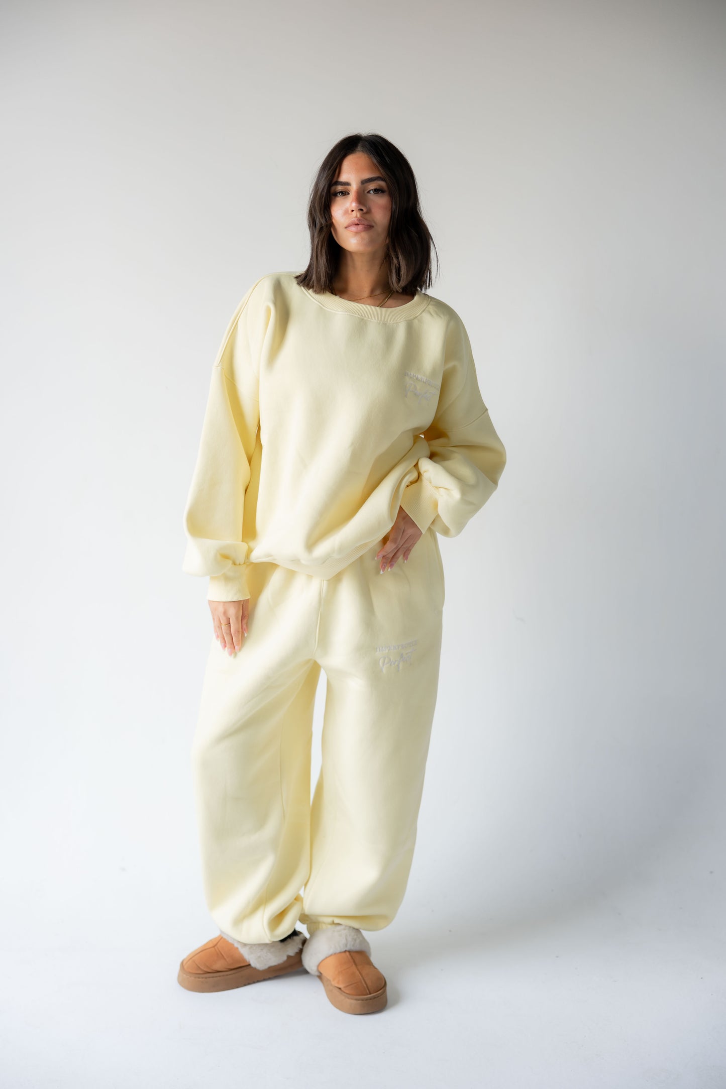 Butter Yellow Crewneck Set