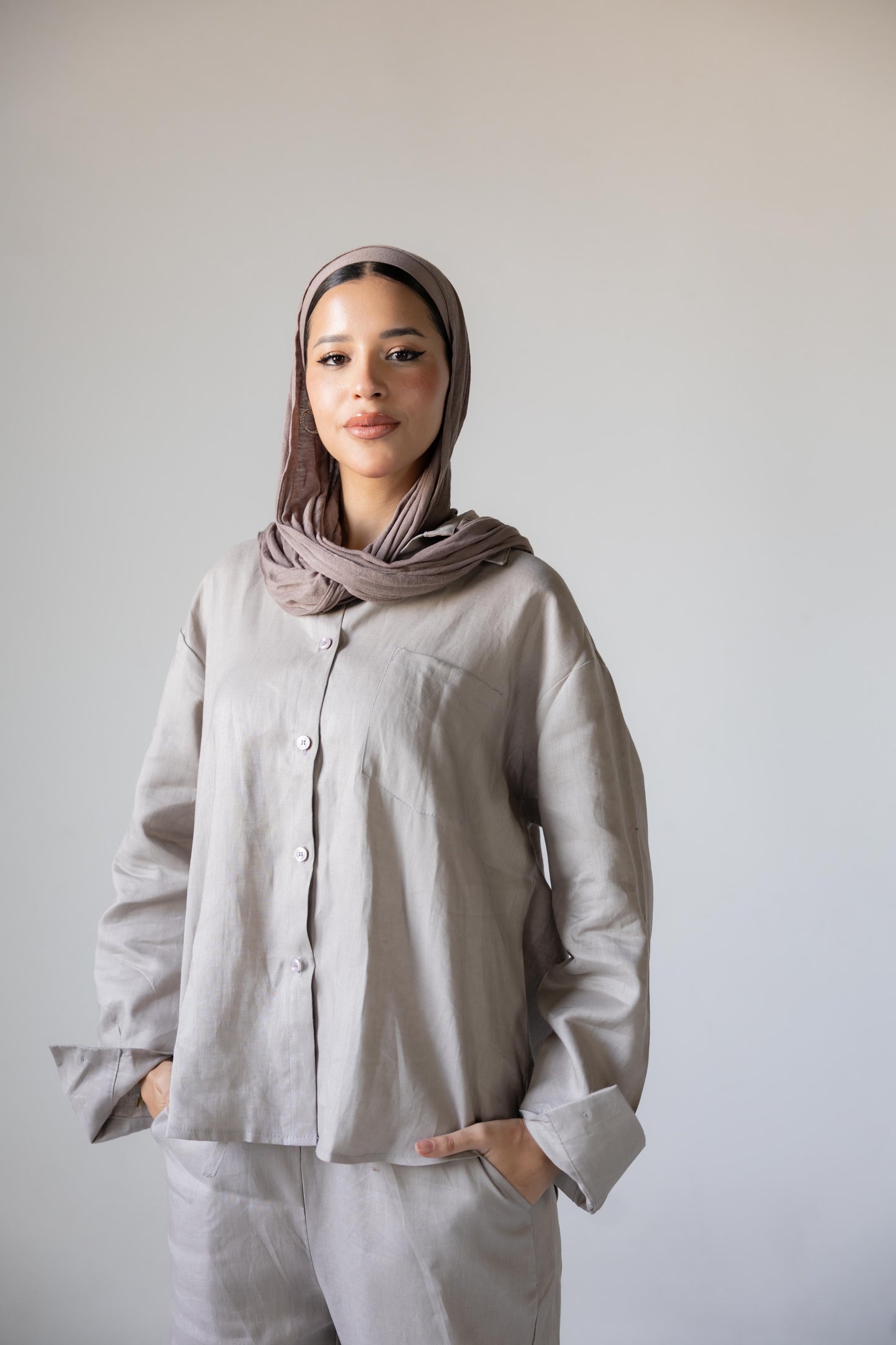 Greige Linen Set