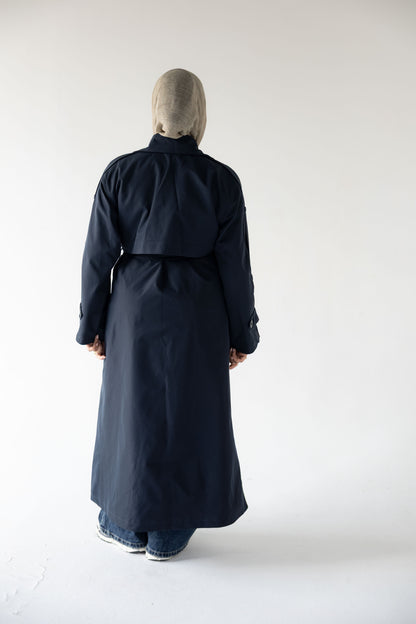 Trench Coat in Navy