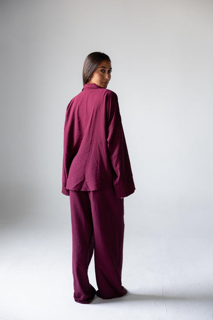 Breezy Set – Burgundy