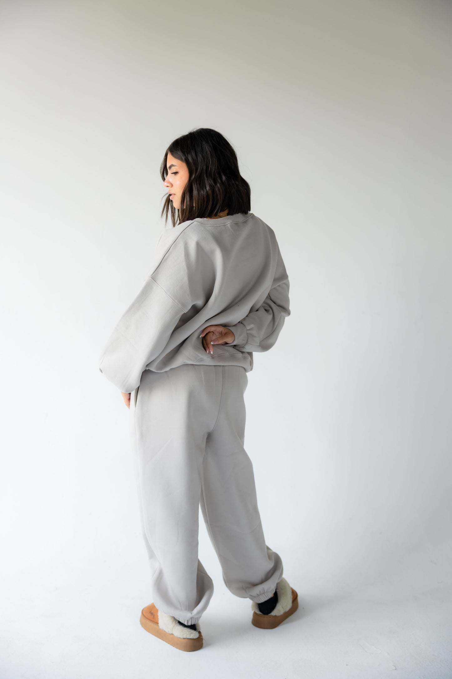 Light Grey Crewneck Set