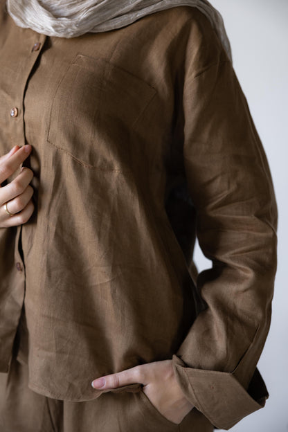 Mocha Linen Set