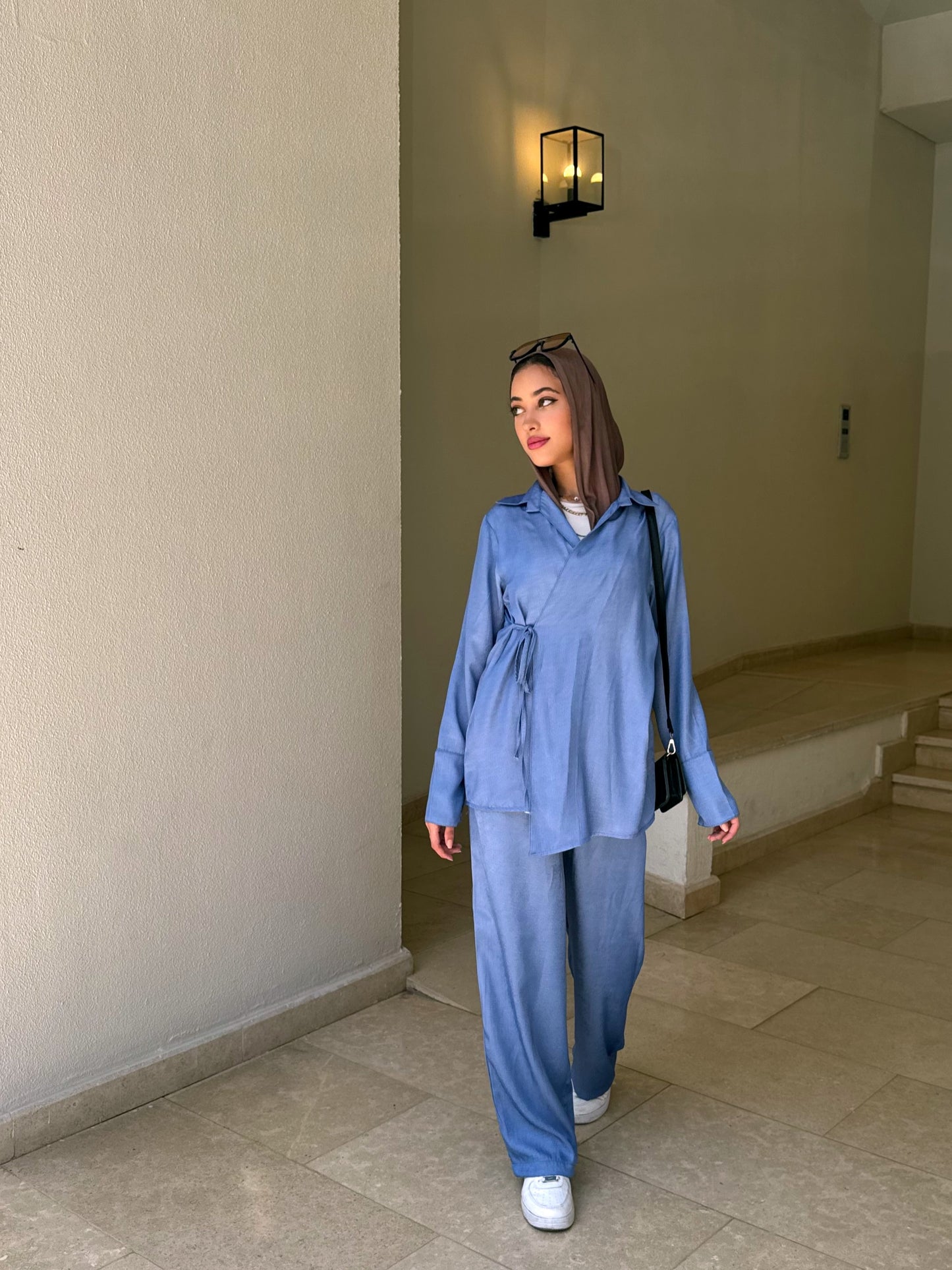 Light blue denim set