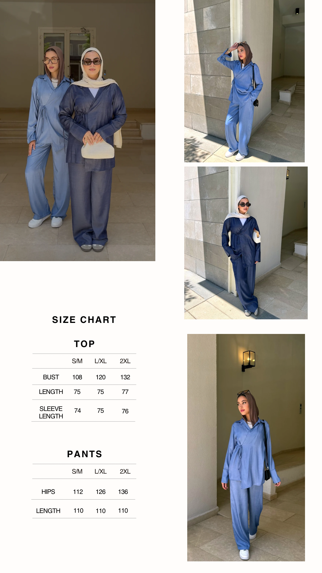 Light blue denim set