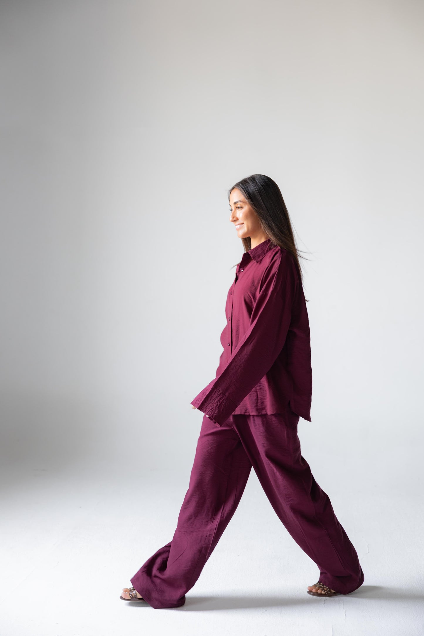 Breezy Set – Burgundy