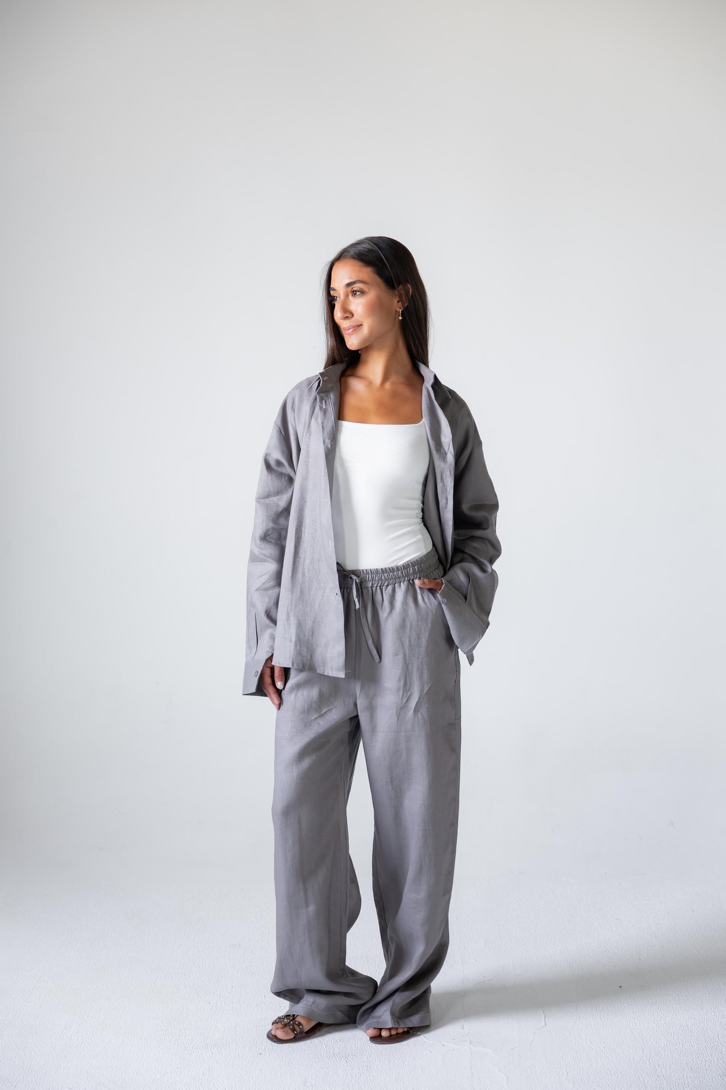 Grey Linen Set