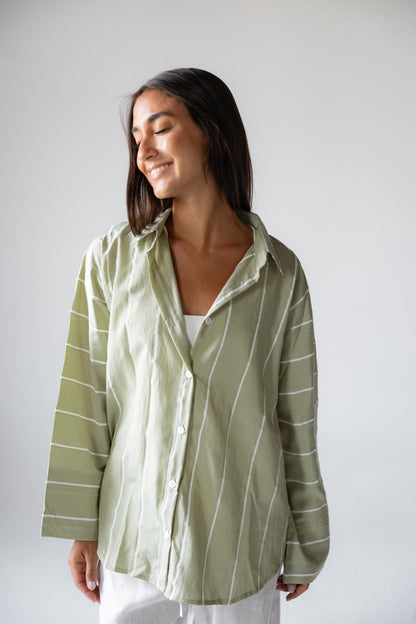 Matcha Stripe Shirt