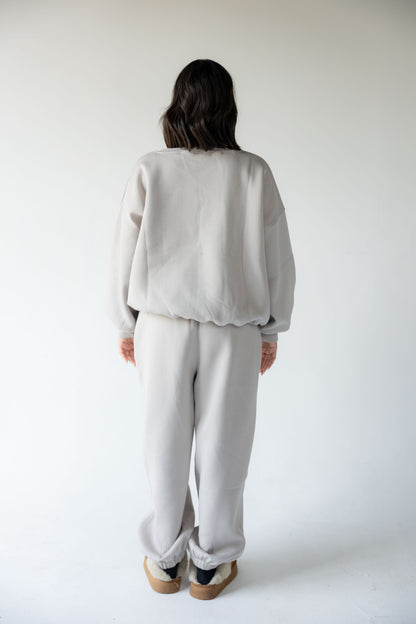 Light Grey Crewneck Set