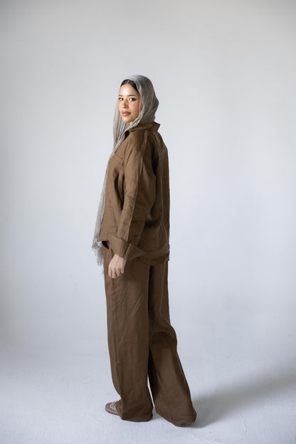 Mocha Linen Set