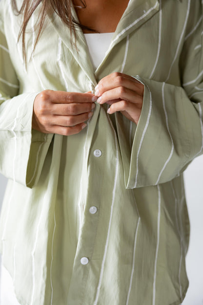 Matcha Stripe Shirt
