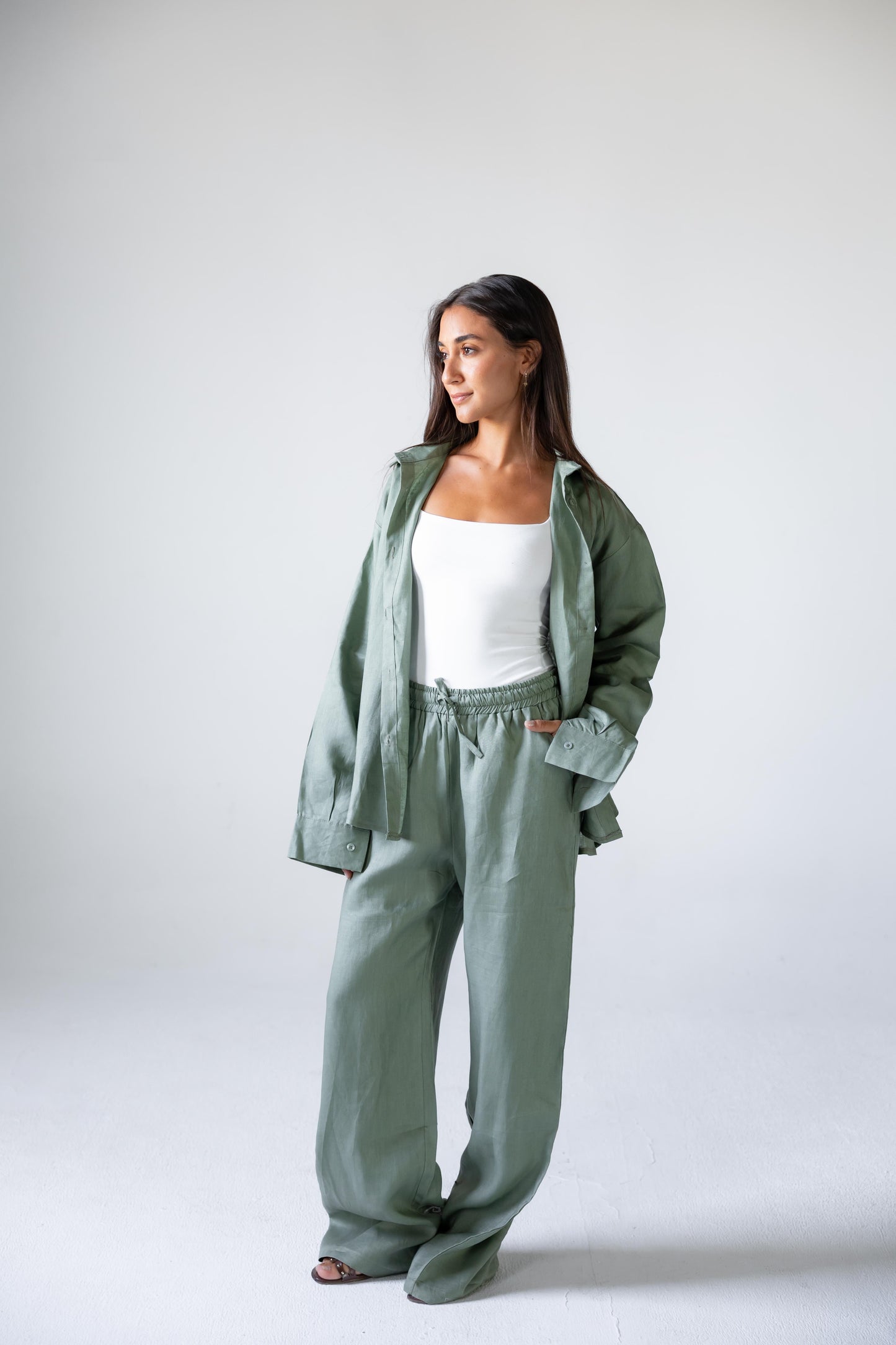 Sage Linen Set