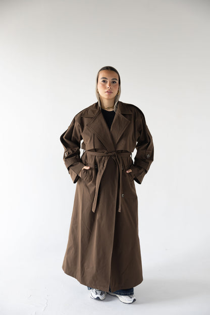 Trench Coat in Brown
