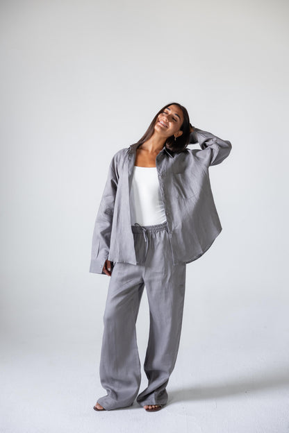 Grey Linen Set