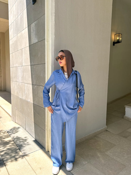 Light blue denim set