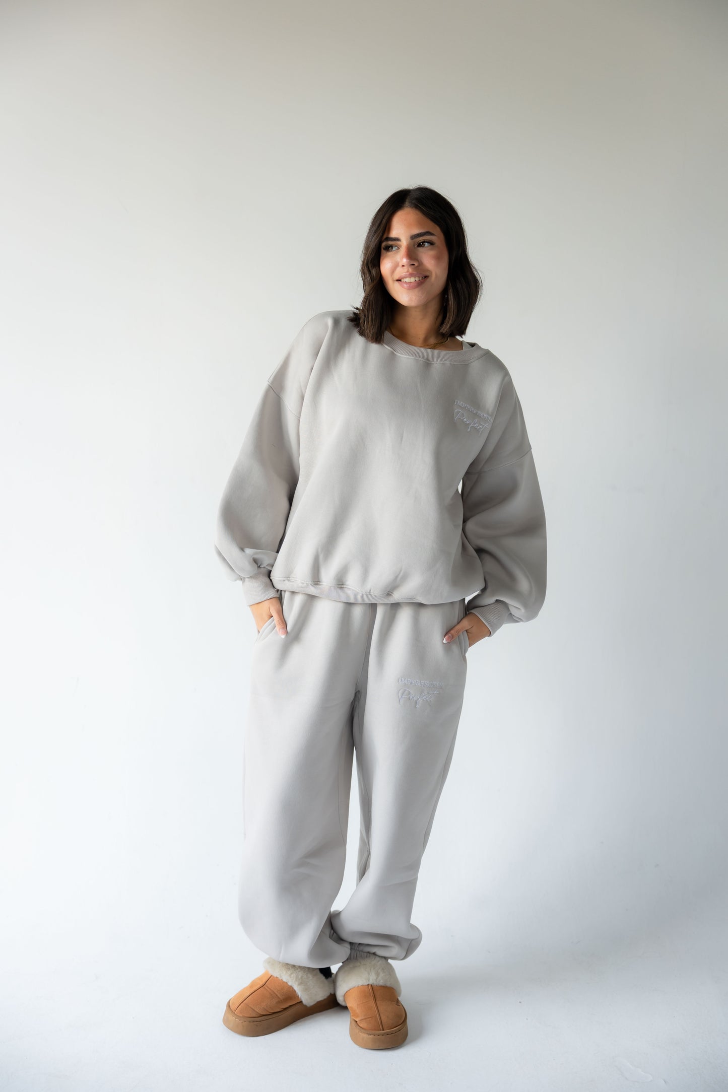 Light Grey Crewneck Set